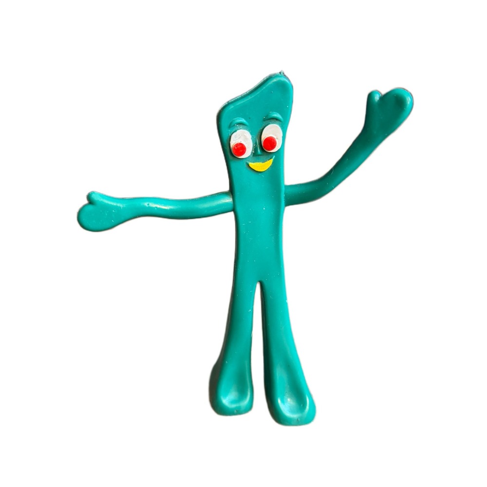 Vintage Gumby Jesco Bendable Action Figure 1980s Green Retro Toy Hong Kong